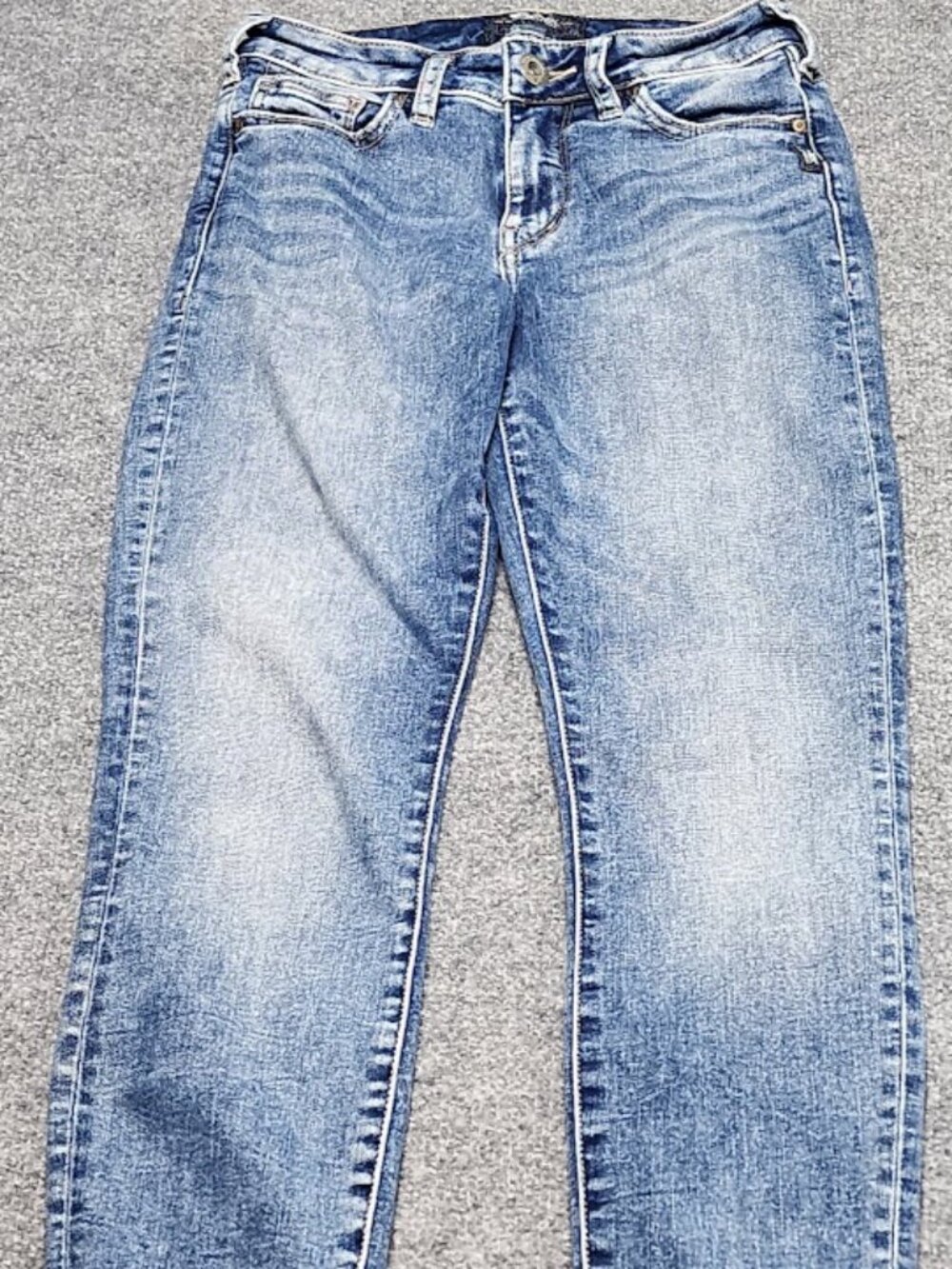 Silver Jeans Mazy Women's Jeans W26 L29 Medium Wash Stretch Denim